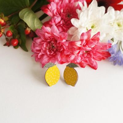 Boucles d'oreilles citrons