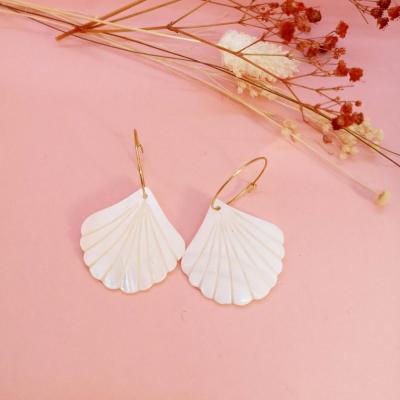 Boucles d'oreilles Coquillage nacre