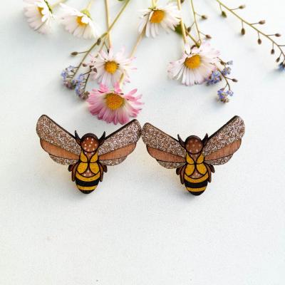 Boucles d'oreilles Abeille