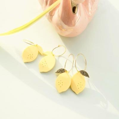 Boucles d'oreilles citrons 1