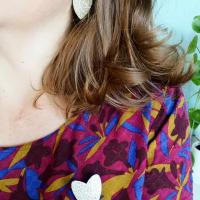 Broche et bo coeurs