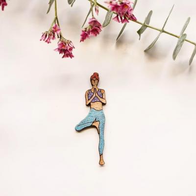 Broche yoga l arbre