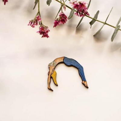 Broche yoga le pont