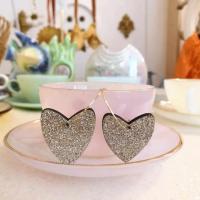 Creoles coeur paillete