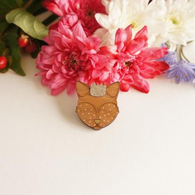 Broche Renard Couronne