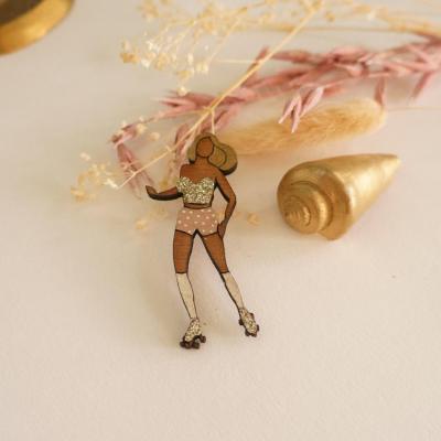 Broche Roller Girl